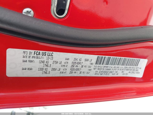 2016 DODGE JOURNEY 3C4PDDBG5GT189617 Photo 8