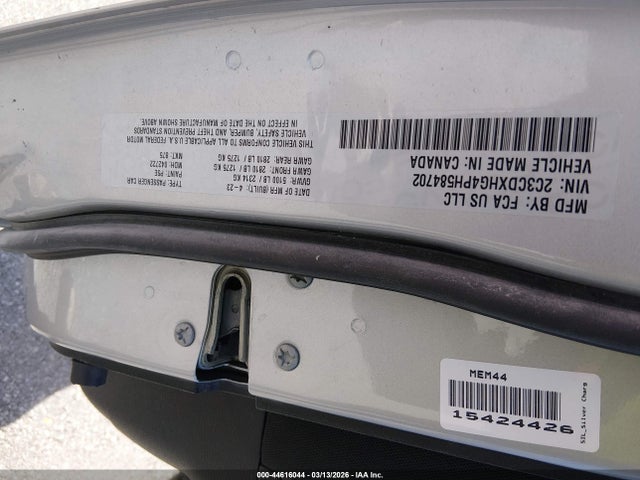 Продажа на аукционе авто 2023 Dodge Charger Gt, vin: 2C3CDXHG4PH584702, номер лота: 44616044