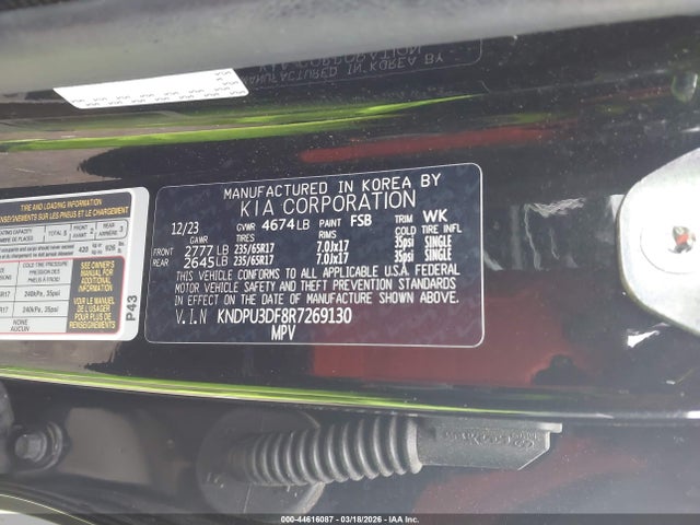 Продаж на аукціоні авто 2024 Kia Sportage Lx, vin: KNDPU3DF8R7269130, номер лоту: 44616087