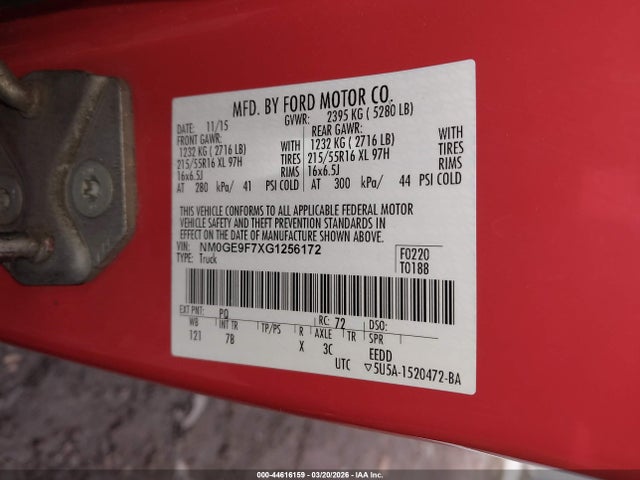 2016 FORD TRANSIT CONNECT NM0GE9F7XG1256172 Photo 8