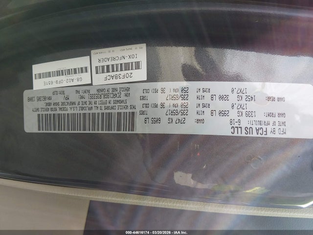 Продаж на аукціоні авто 2018 Chrysler Pacifica Touring L, vin: 2C4RC1BG8JR353351, номер лоту: 44616174