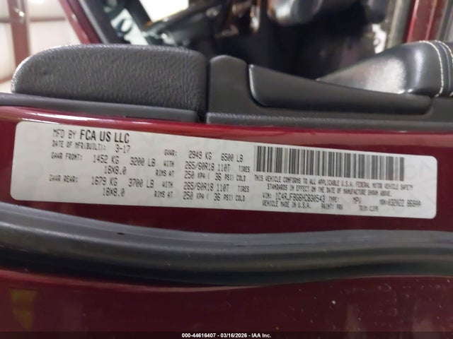 2017 JEEP GRAND CHEROKEE 1C4RJFBG6HC830543 Photo 8