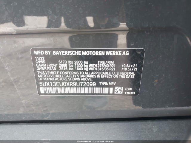 2024 BMW X5 5UX13EU0XR9U72099 Photo 8