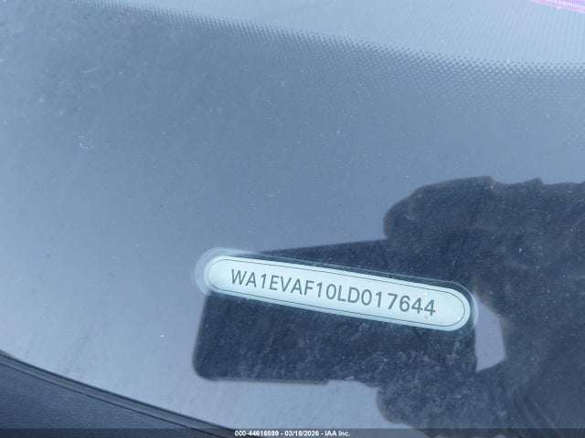 Aukcja sprzedaży 2020 Audi Q8 Premium Plus 55 Tfsi Quattro Tiptronic, vin: WA1EVAF10LD017644, numer aukcji: 44616599
