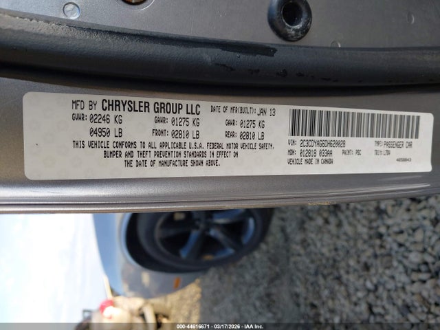 2013 DODGE CHALLENGER 2C3CDYAG6DH620028 Photo 8