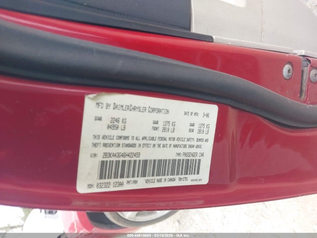 44616680 :رقم المزاد ، 2B3KA43G46H422459 vin ، 2006 Dodge Charger مزاد بيع