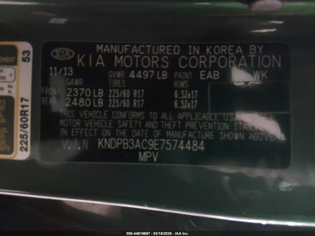 KIA Sportage Lx 2014 KNDPB3AC9E7574484 Image 9