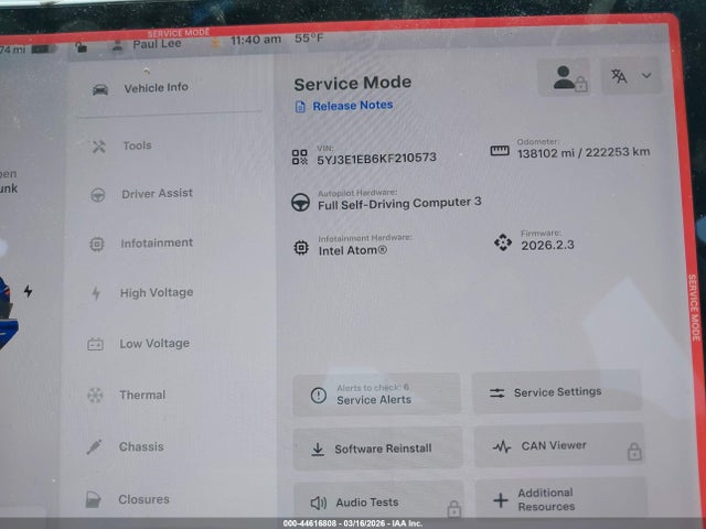 Продаж на аукціоні авто 2019 Tesla Model 3 Long Range/performance, vin: 5YJ3E1EB6KF210573, номер лоту: 44616808
