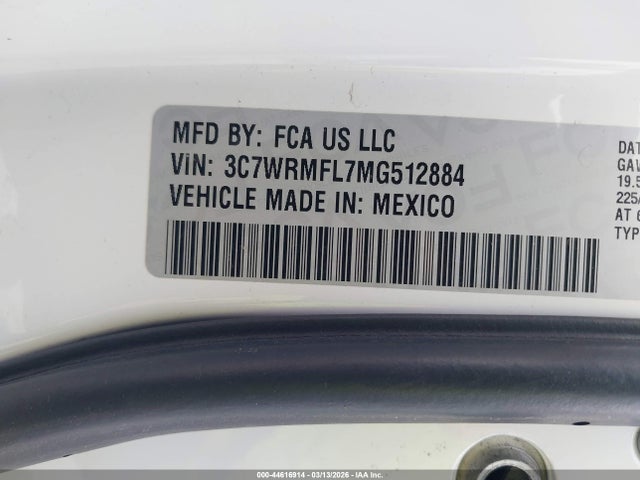 Продаж на аукціоні авто 2021 Ram 5500 Chassis Tradesman/slt/laramie/limited, vin: 3C7WRMFL7MG512884, номер лоту: 44616914