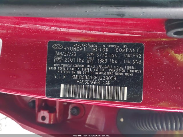 Hyundai Venue Limited 2023 KMHRC8A33PU239059 Image 9