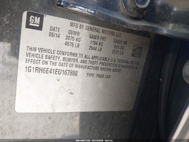 2014 CHEVROLET VOLT 1G1RH6E41EU167880 Photo 8