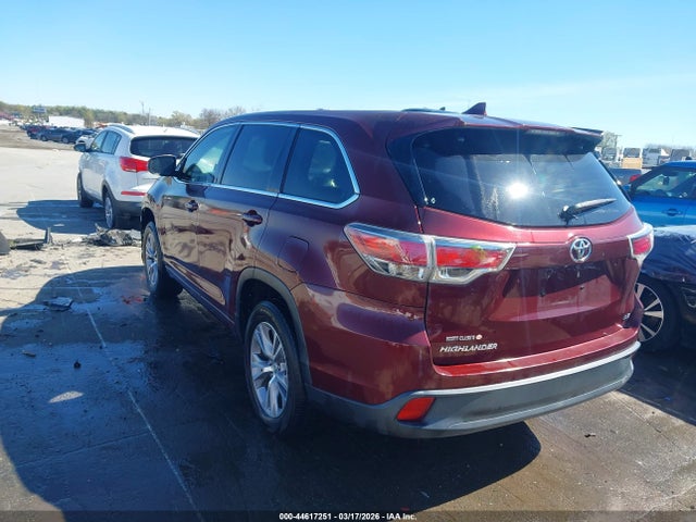 Aukcja sprzedaży 2015 Toyota Highlander Le Plus V6, vin: 5TDZKRFHXFS062076, numer aukcji: 44617251