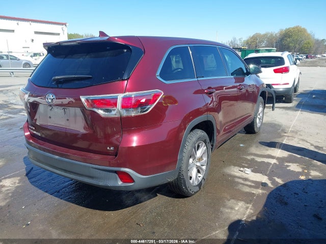 Aukcja sprzedaży 2015 Toyota Highlander Le Plus V6, vin: 5TDZKRFHXFS062076, numer aukcji: 44617251