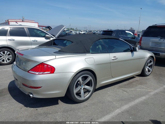 2008 Bmw 650i მანქანა იყიდება აუქციონზე, vin: WBAEB53538CX63383, აუქციონის ნომერი: 44617287