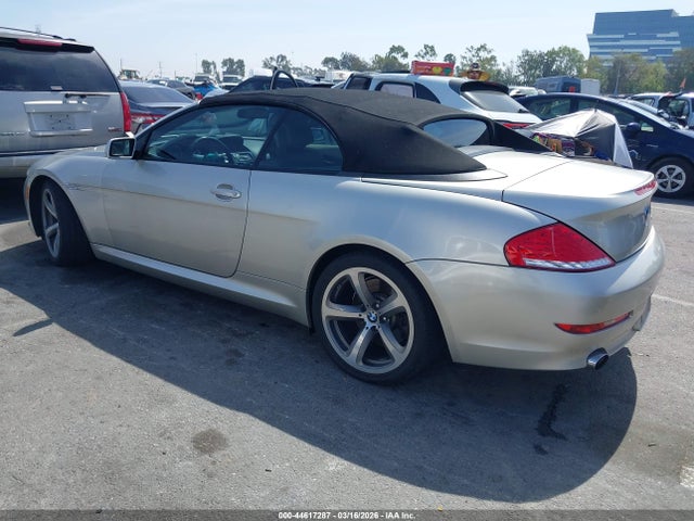 2008 Bmw 650i მანქანა იყიდება აუქციონზე, vin: WBAEB53538CX63383, აუქციონის ნომერი: 44617287
