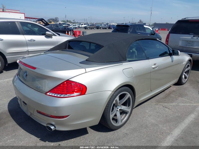 2008 Bmw 650i მანქანა იყიდება აუქციონზე, vin: WBAEB53538CX63383, აუქციონის ნომერი: 44617287