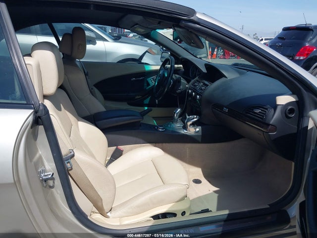 2008 Bmw 650i მანქანა იყიდება აუქციონზე, vin: WBAEB53538CX63383, აუქციონის ნომერი: 44617287