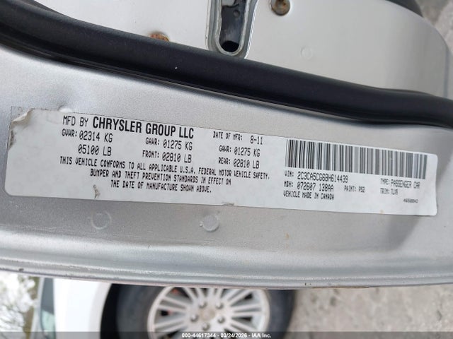 Продаж на аукціоні авто 2011 Chrysler 300 Limited, vin: 2C3CA5CG6BH614439, номер лоту: 44617344