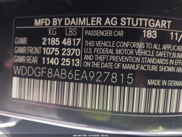 Aukcja sprzedaży 2014 Mercedes-benz C 300 Sport 4matic, vin: WDDGF8AB6EA927815, numer aukcji: 44617495