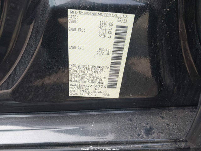 2014 NISSAN ALTIMA 1N4AL3APXEN214776 Photo 8