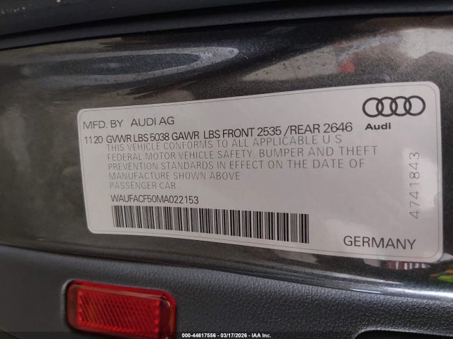 2021 AUDI A5 SPORTBACK WAUFACF50MA022153 Photo 8