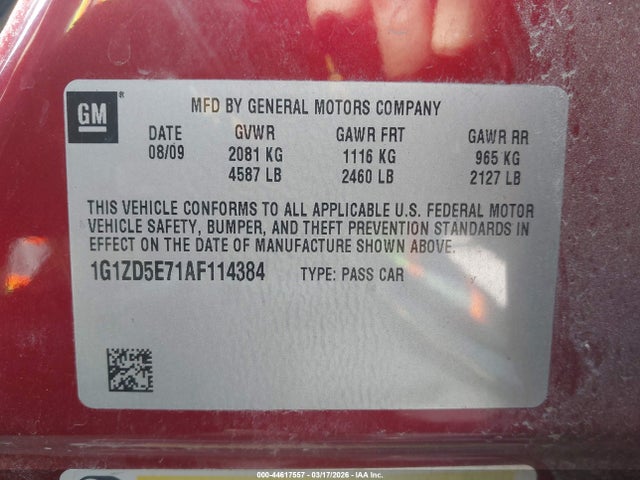 2010 CHEVROLET MALIBU 1G1ZD5E71AF114384 Photo 8