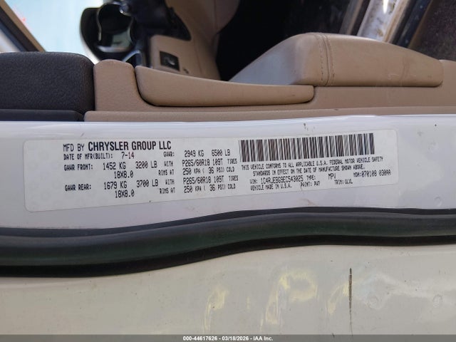 2014 JEEP GRAND CHEROKEE 1C4RJEBG9EC543025 Photo 8