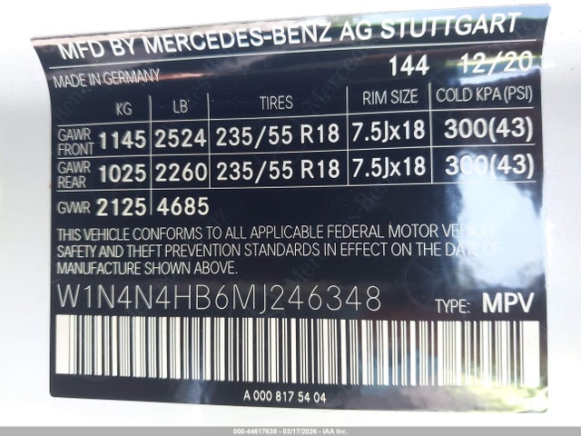 2021 MERCEDES-BENZ GLA 250 W1N4N4HB6MJ246348 Photo 8