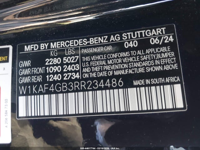 2024 MERCEDES-BENZ C 300 W1KAF4GB3RR234486 Photo 8