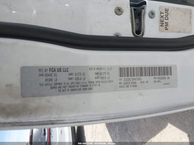 Продаж на аукціоні авто 2017 Dodge Charger R/t Rwd, vin: 2C3CDXCT2HH572053, номер лоту: 44617746
