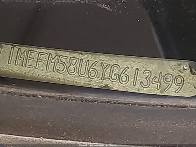 44617949 :رقم المزاد ، 1MEFM58U6YG613499 vin ، 2000 Mercury Sable Gs مزاد بيع