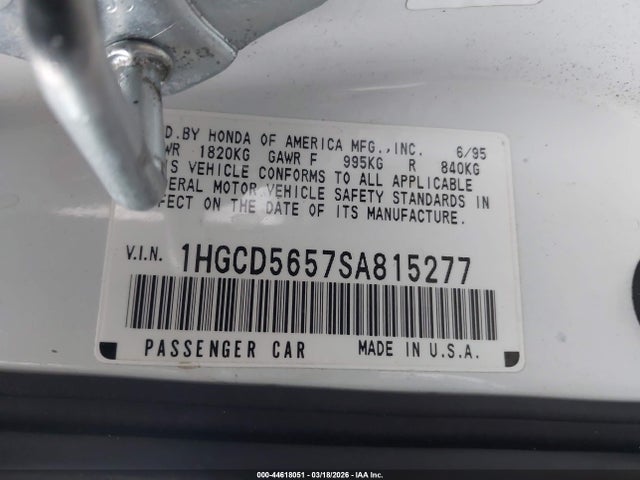 1995 HONDA ACCORD 1HGCD5657SA815277 Photo 8
