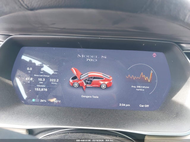 44618196 :رقم المزاد ، 5YJSA1S27FF087514 vin ، 2015 Tesla Model S 70d/85d/p85d مزاد بيع