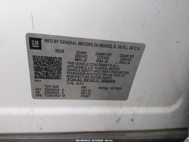 3GKALXEX6JL388869 GMC Terrain Denali
