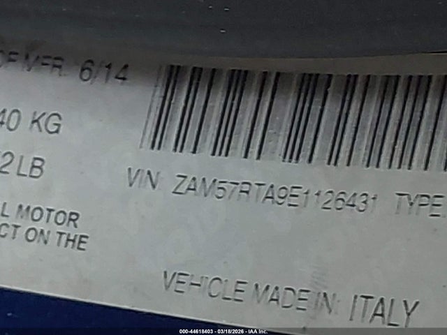 2014 MASERATI GHIBLI ZAM57RTA9E1126431 Photo 8