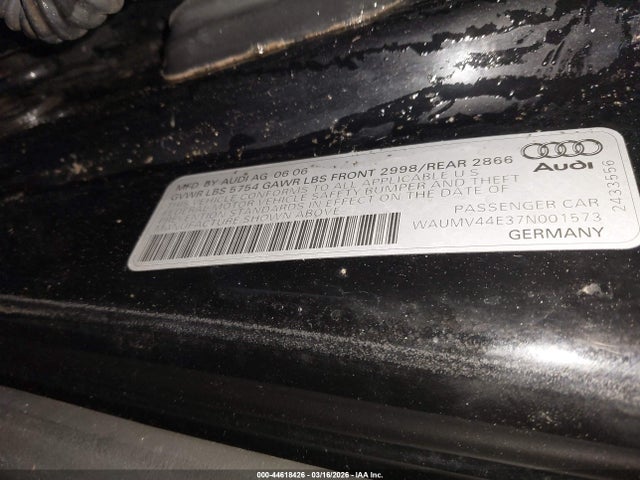 2007 AUDI A8 L WAUMV44E37N001573 Photo 8