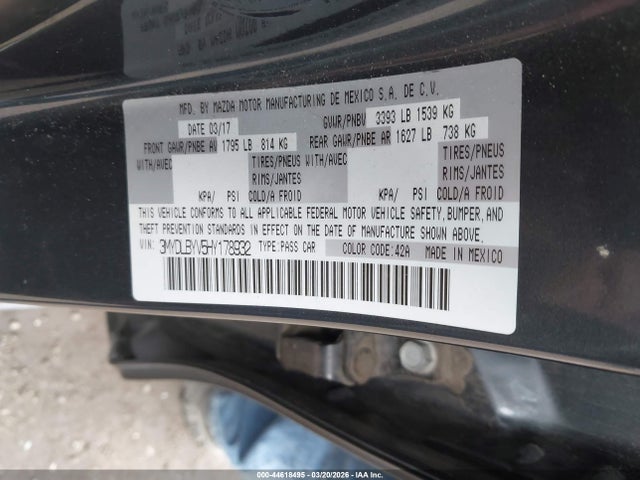 3MYDLBYV5HY178932 Toyota YARIS IA