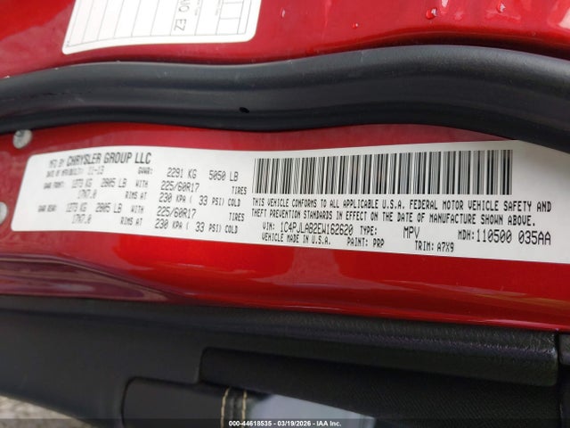 1C4PJLAB2EW162620 Jeep Cherokee Sport