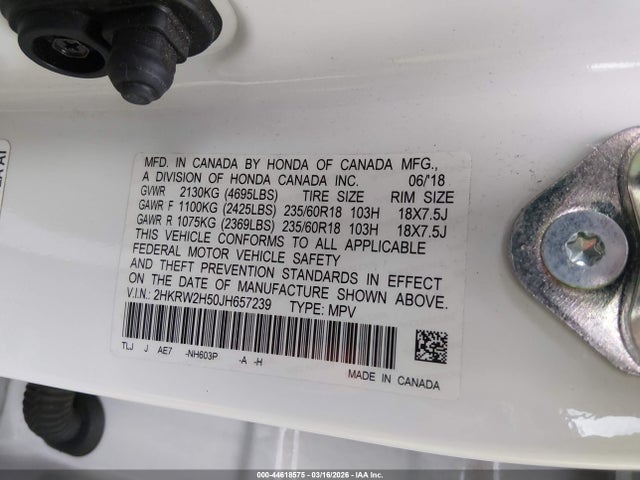 Honda CR-V EX 2018 2HKRW2H50JH657239 Image 9
