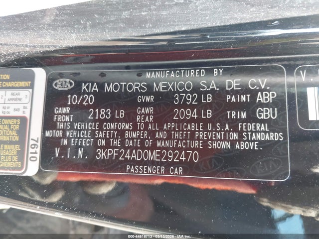 2021 KIA FORTE 3KPF24AD0ME292470 Photo 8