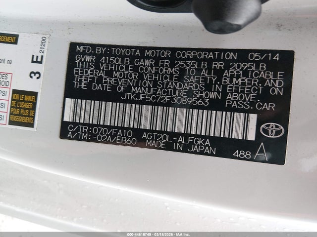 Scion TC 2015 JTKJF5C72F3089563 Image 9