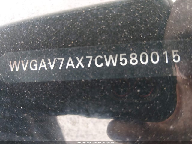 Продаж на аукціоні авто 2012 Volkswagen Tiguan Se, vin: WVGAV7AX7CW580015, номер лоту: 44618826