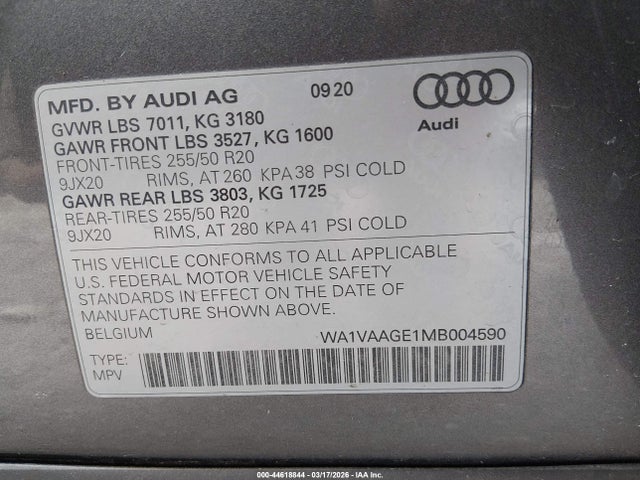 2021 AUDI E-TRON WA1VAAGE1MB004590 Photo 8