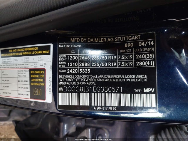 2014 MERCEDES-BENZ GLK 350 WDCGG8JB1EG330571 Photo 8