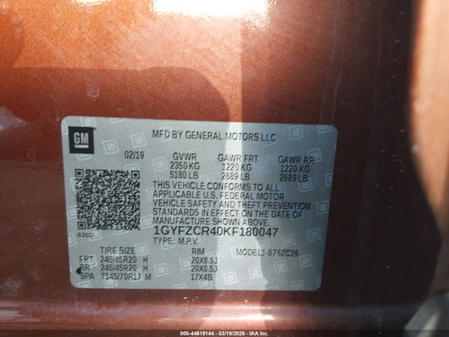 2019 CADILLAC XT4 1GYFZCR40KF180047 Photo 8