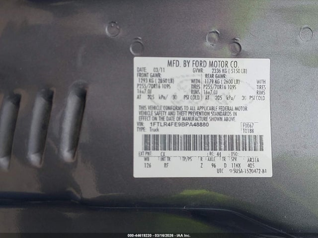 2011 FORD RANGER 1FTLR4FE9BPA48880 Photo 8