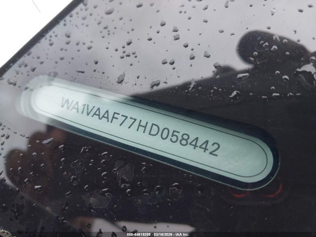44619299 :رقم المزاد ، WA1VAAF77HD058442 vin ، 2017 Audi Q7 3.0t Premium مزاد بيع