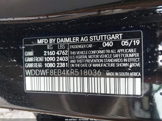 2019 MERCEDES-BENZ C 300 WDDWF8EB4KR518036 Photo 8