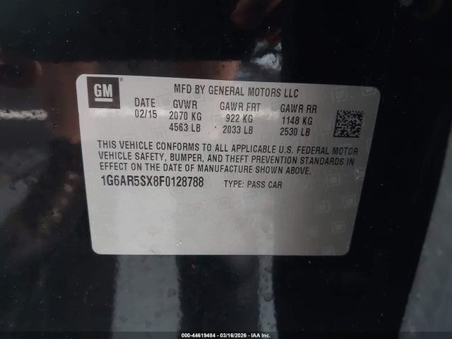 2015 CADILLAC CTS 1G6AR5SX8F0128788 Photo 8