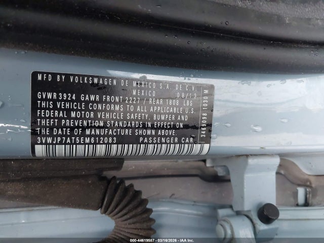 2014 VOLKSWAGEN BEETLE 3VWJP7AT5EM612083 Photo 8